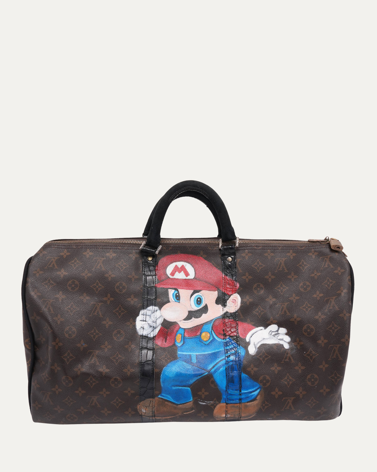 Custom Mario Monogram Keepall Duffle Bag