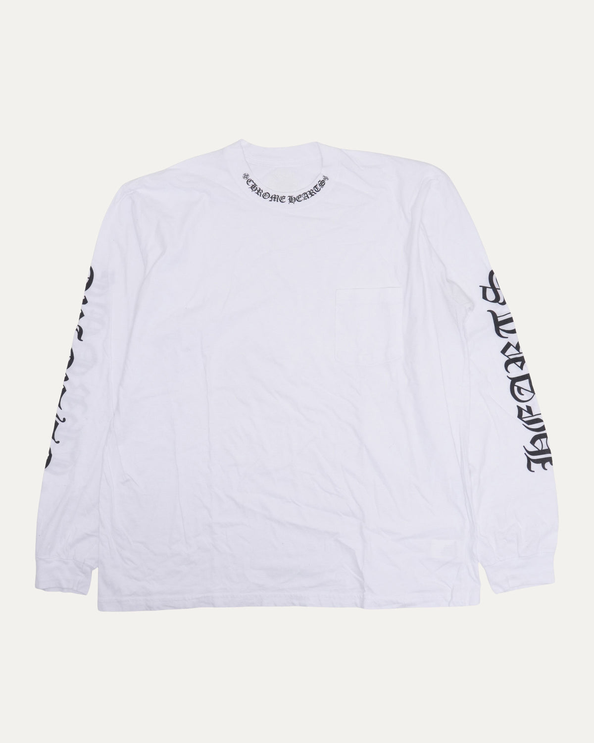 Neck Logo Long Sleeve T-Shirt
