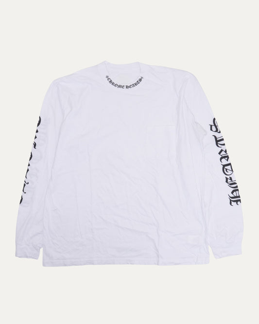 Neck Logo Long Sleeve T-Shirt
