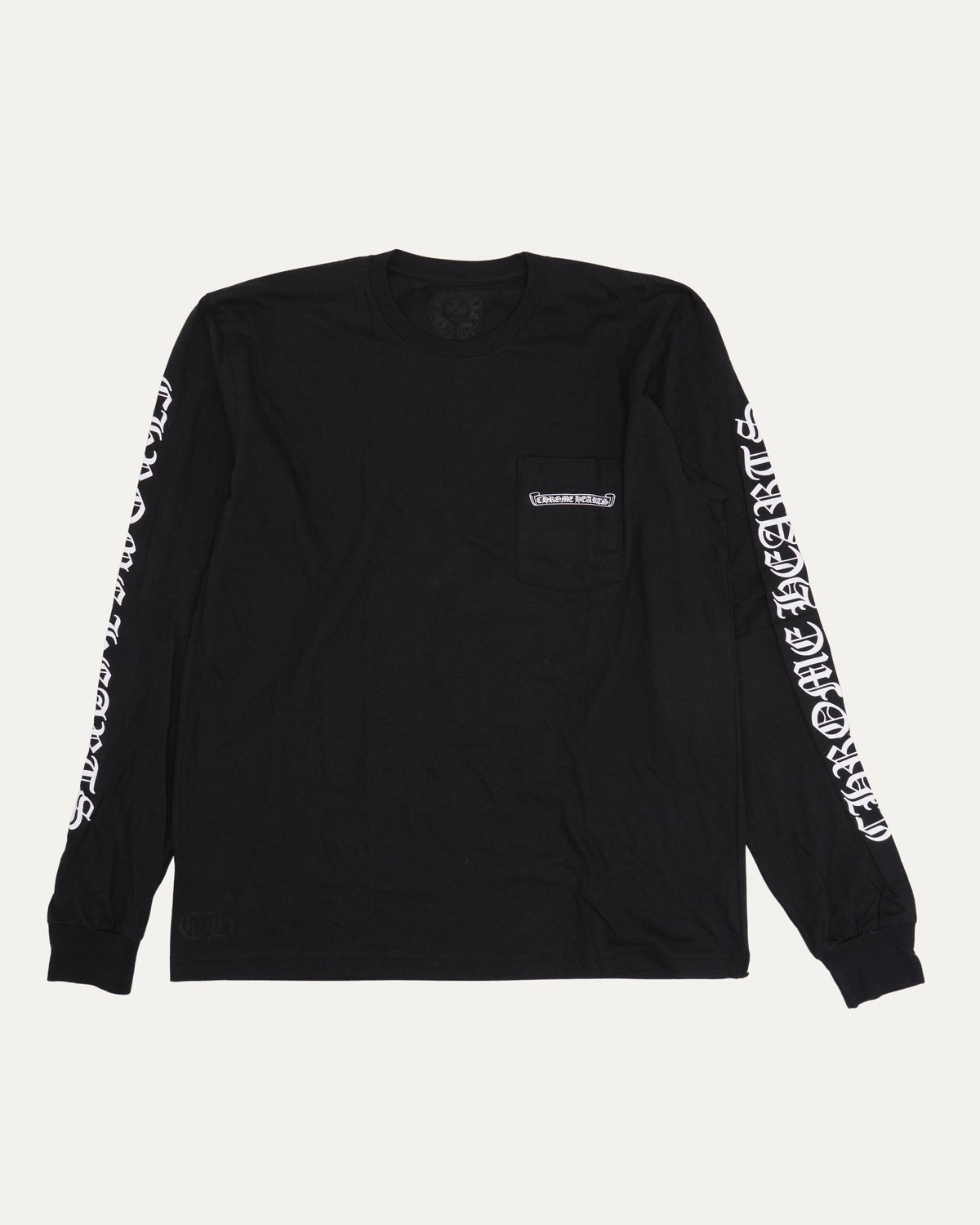 Scroll Logo Long Sleeve Pocket T-Shirt