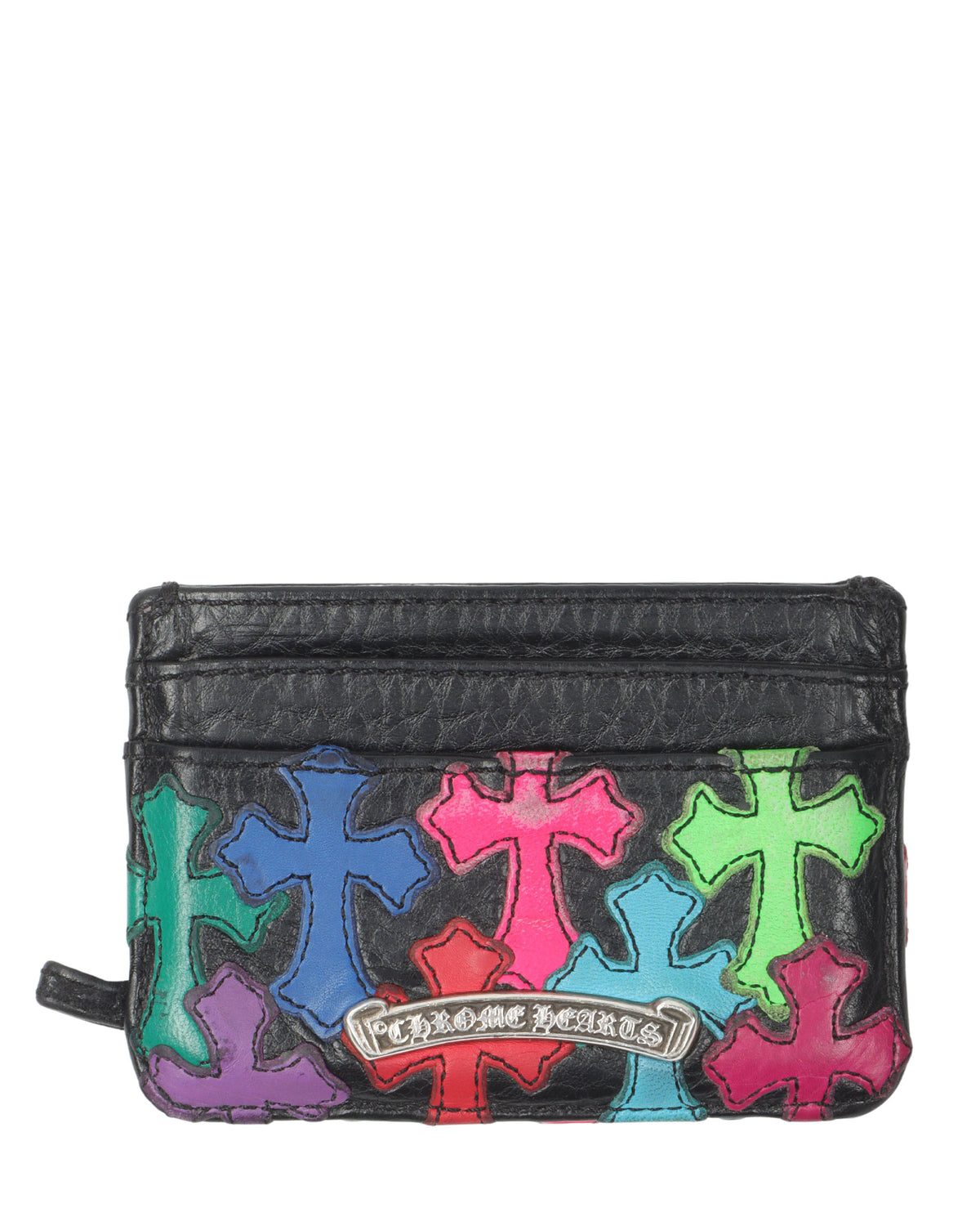 Multicolor Cross Patch Cardholder