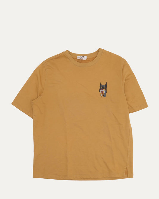 Leather Appliqué T-Shirt