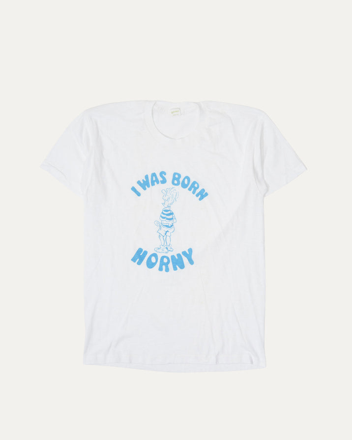 1960s 'I Was Born Horny' T-Shirt