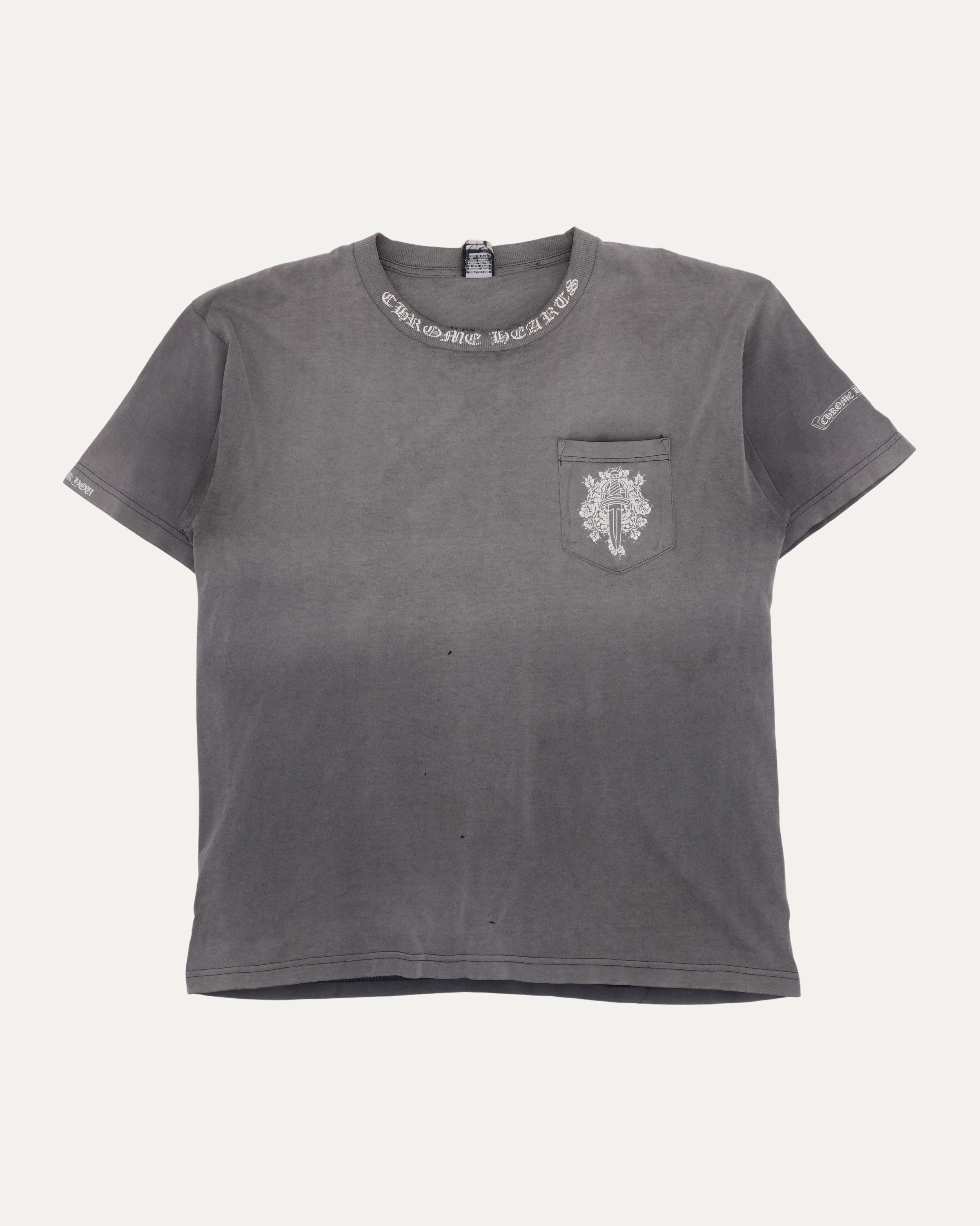 Chrome Hearts Vintage Neck Logo Dagger Pocket T-Shirt – Justin Reed