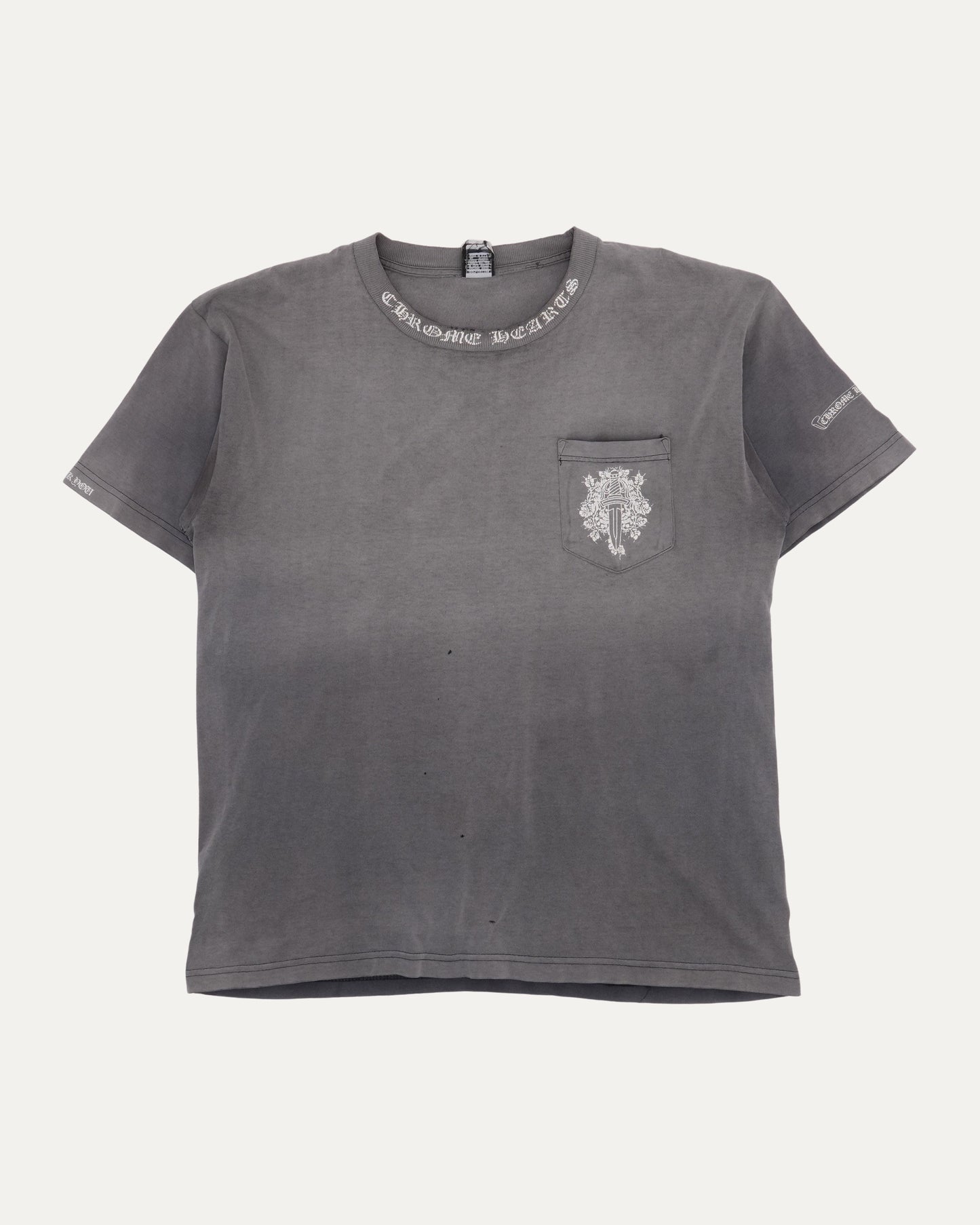 Vintage Neck Logo Dagger Pocket T-Shirt