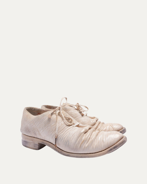 【希少】CAROL CHRISTIAN POELL / DERBY SHOES Carol Christian Poell CCP Safe Derby Lace Leather Shoes Gray