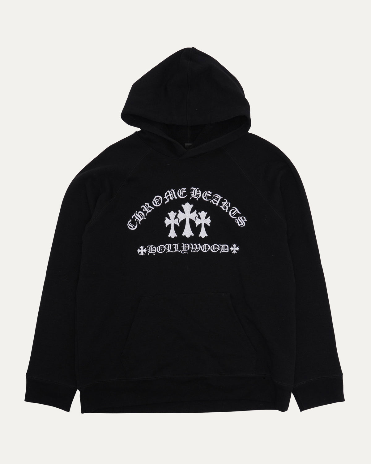 Hollywood Embroidered Cross Hoodie