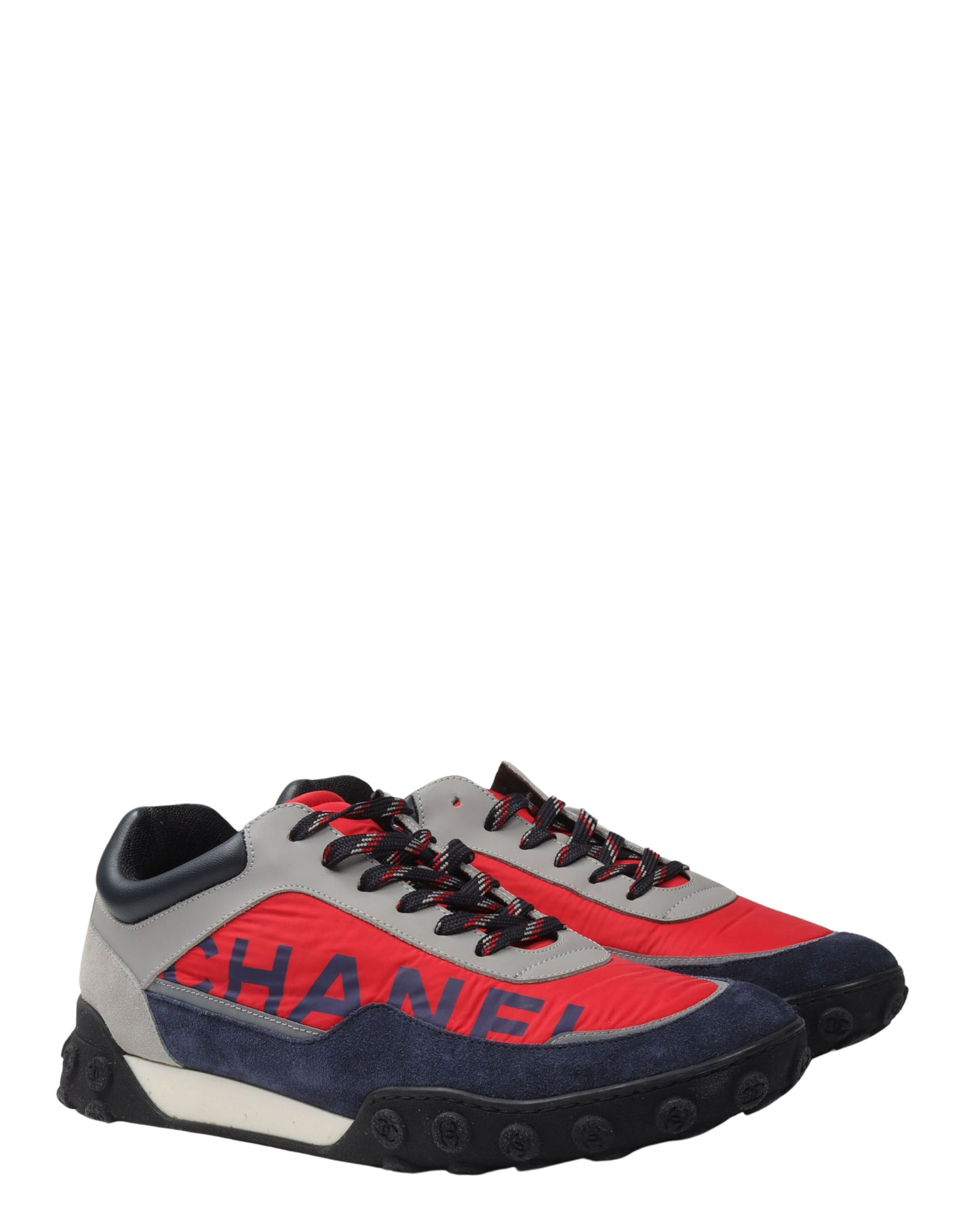 Suede and Nylon Sneaker