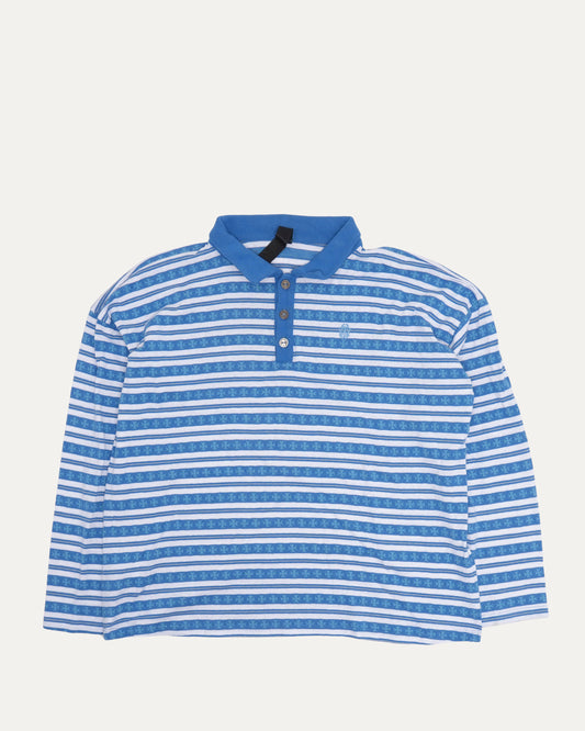 Teens From Mars Striped Long Sleeve Polo
