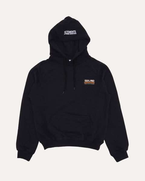 Vetements FW18 100% Pro Zip-Up Hoodie – Justin Reed