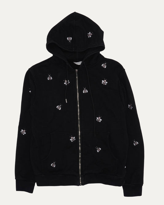 Kaws Embroidred Bee Zip Up Hoodie