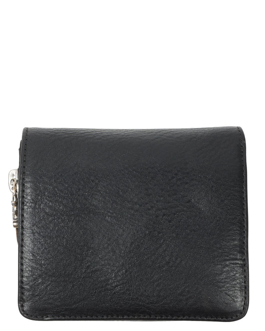 Leather Bifold Zipper Wallet