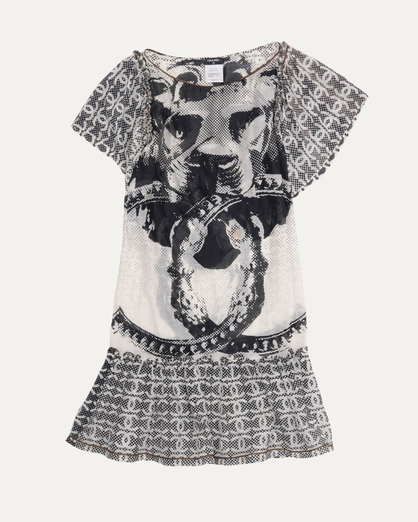 Lion Print Silk-Blend Dress