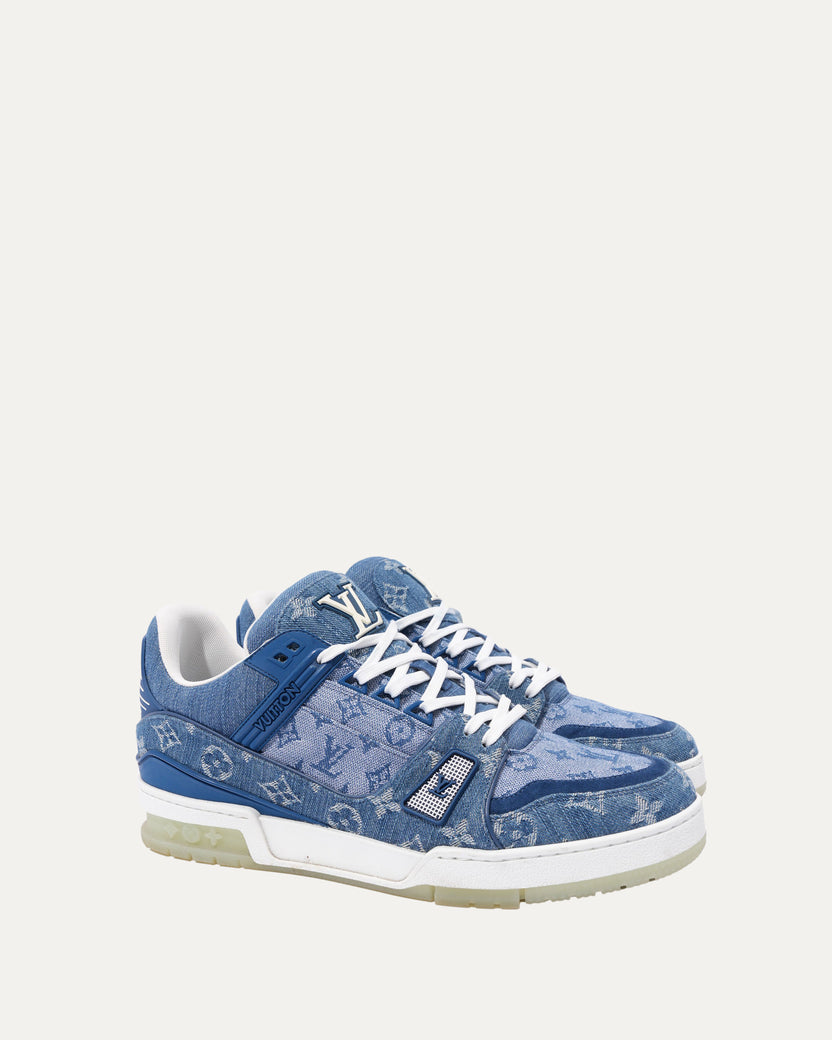 Denim Monogram LV Trainer