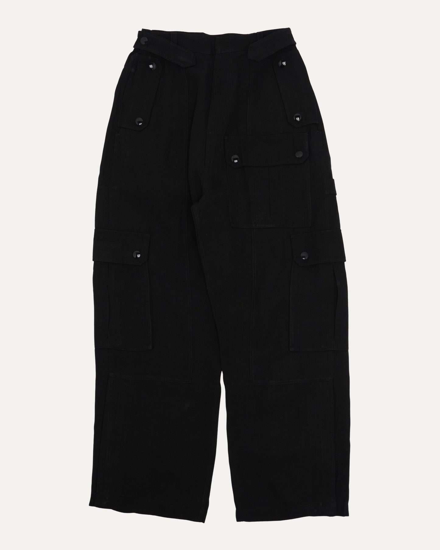 Silk Blend Cargo Pants