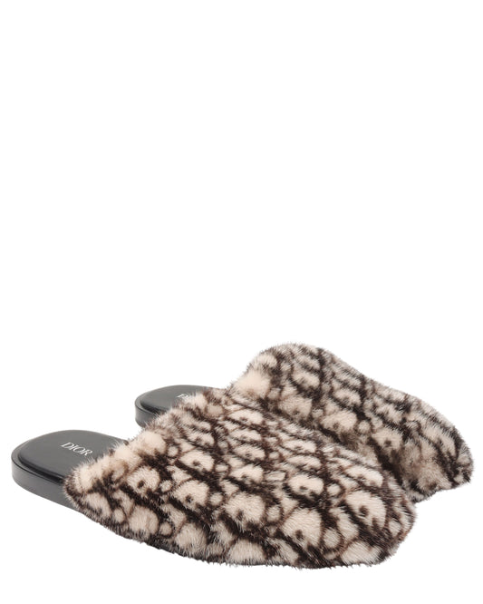 Mink Monogram Sandals