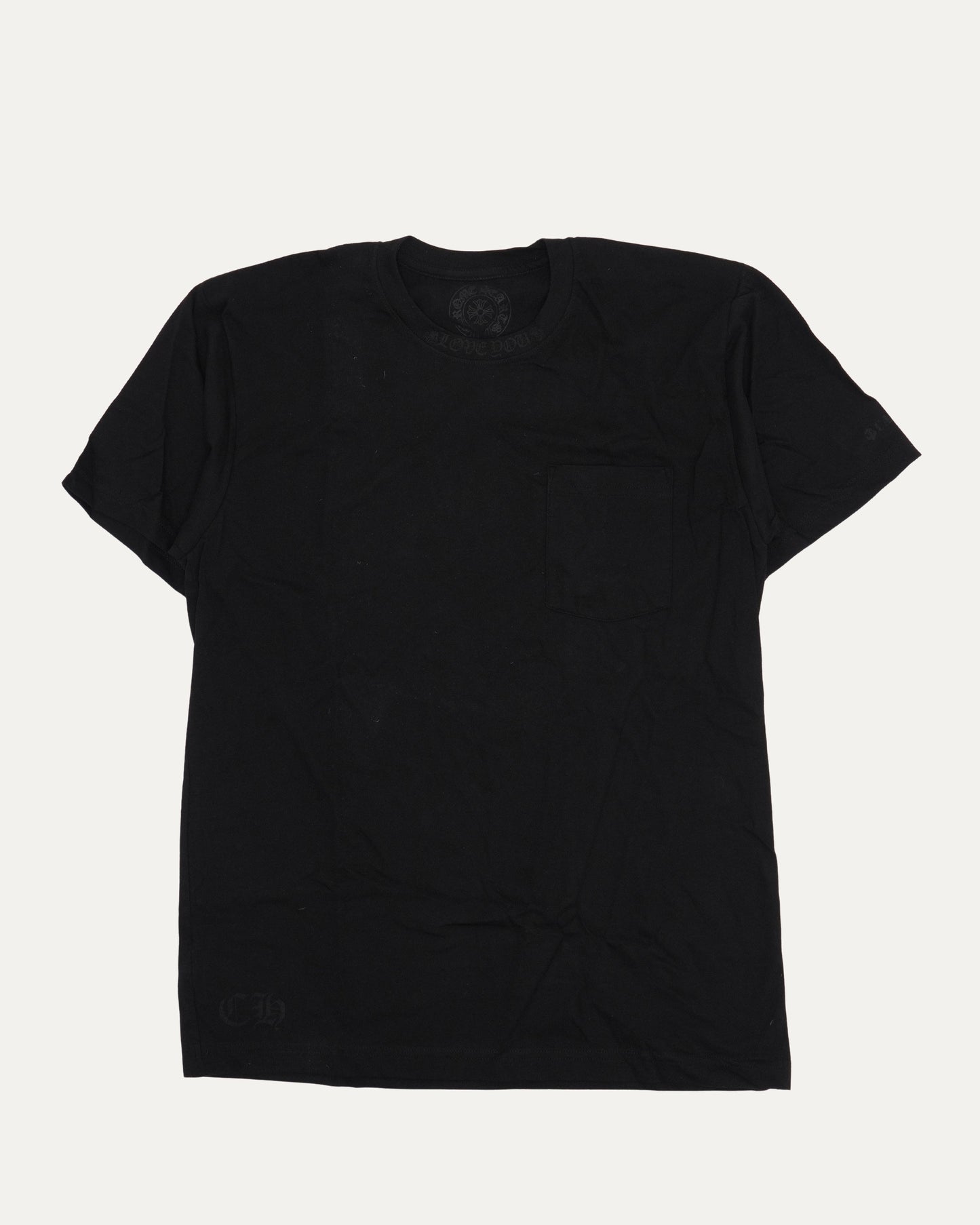 Cannes Tonal Neck Logo Pocket T-Shirt