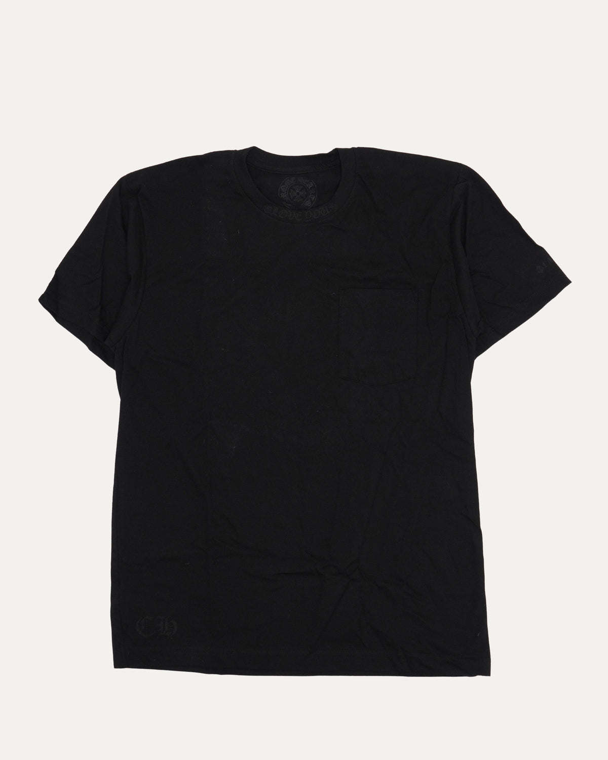 Cannes Tonal Neck Logo Pocket T-Shirt