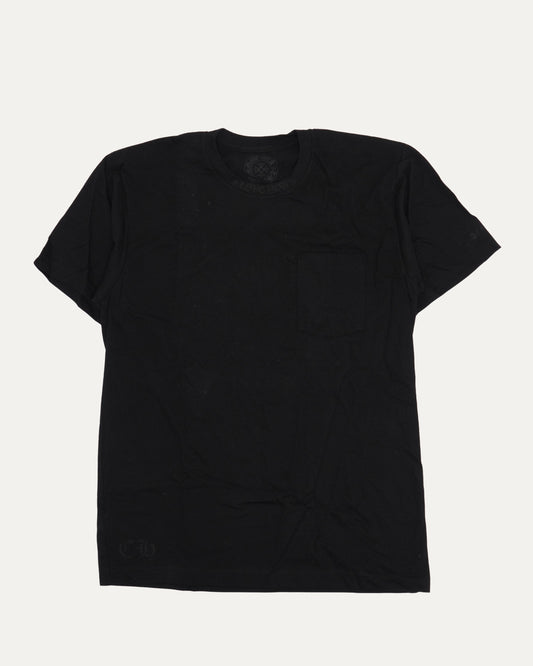 Cannes Tonal Neck Logo Pocket T-Shirt