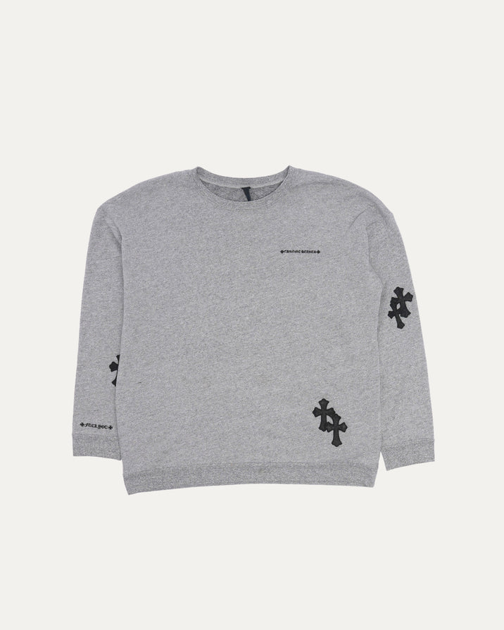 Cross Patch Crew Neck Sweatshirt