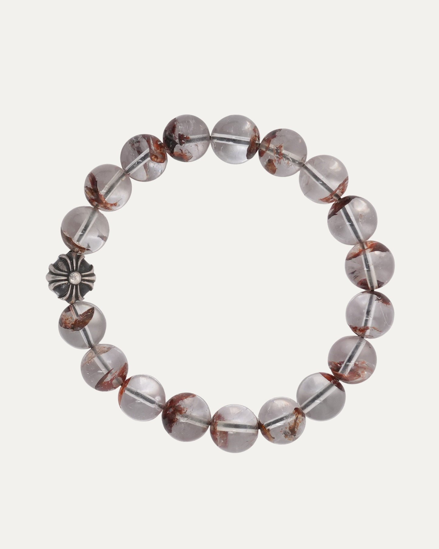 8mm Quartz Plus Ball Bead Bracelet