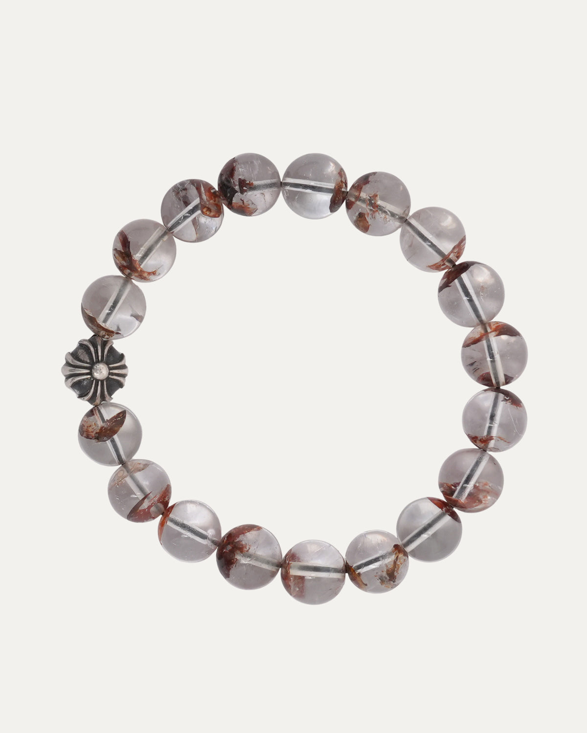 8mm Quartz Plus Ball Bead Bracelet