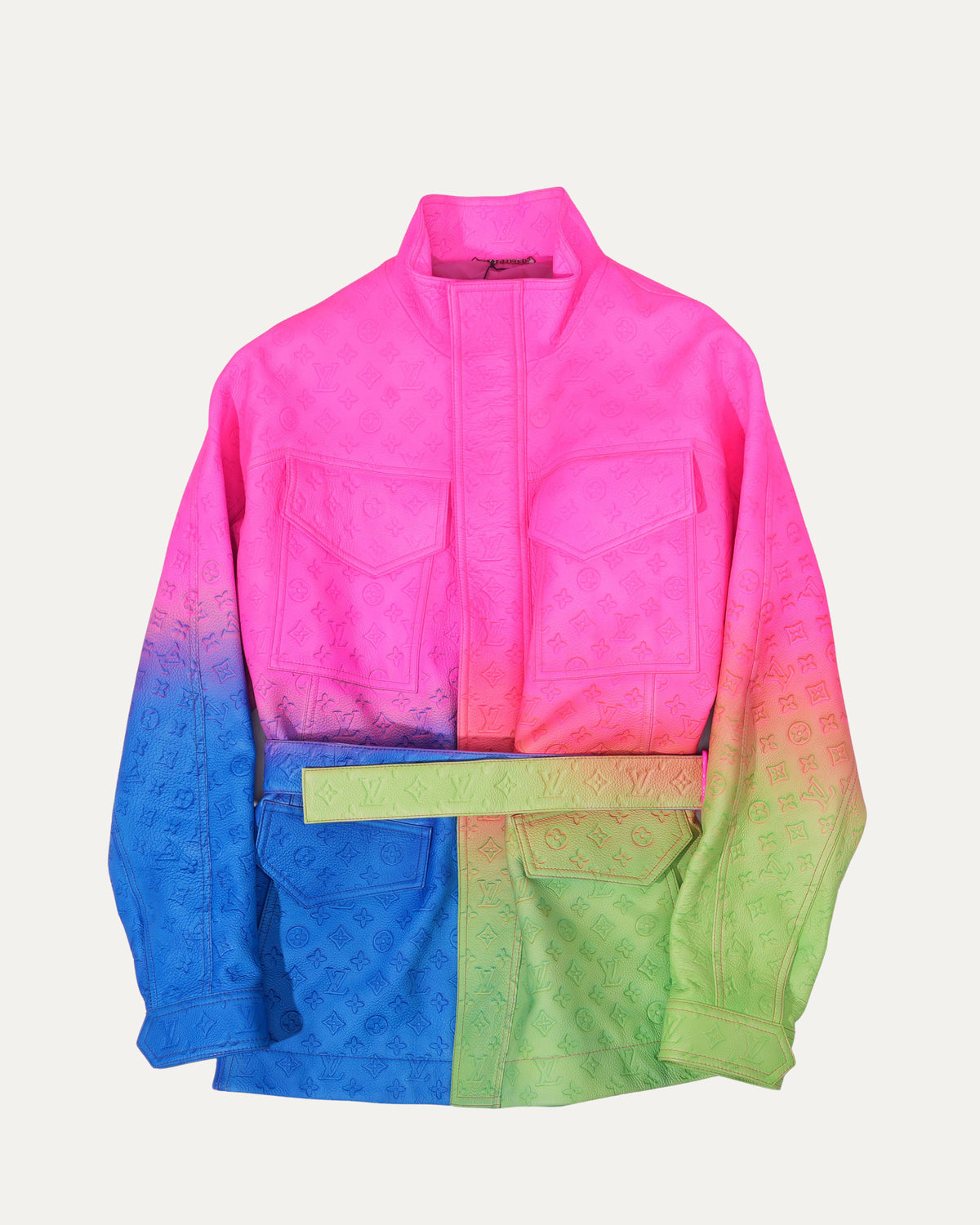 Illusion Monogram Leather Jacket