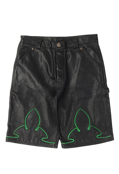 Chrome Hearts Leather Fleur Knee Shorts – Justin Reed