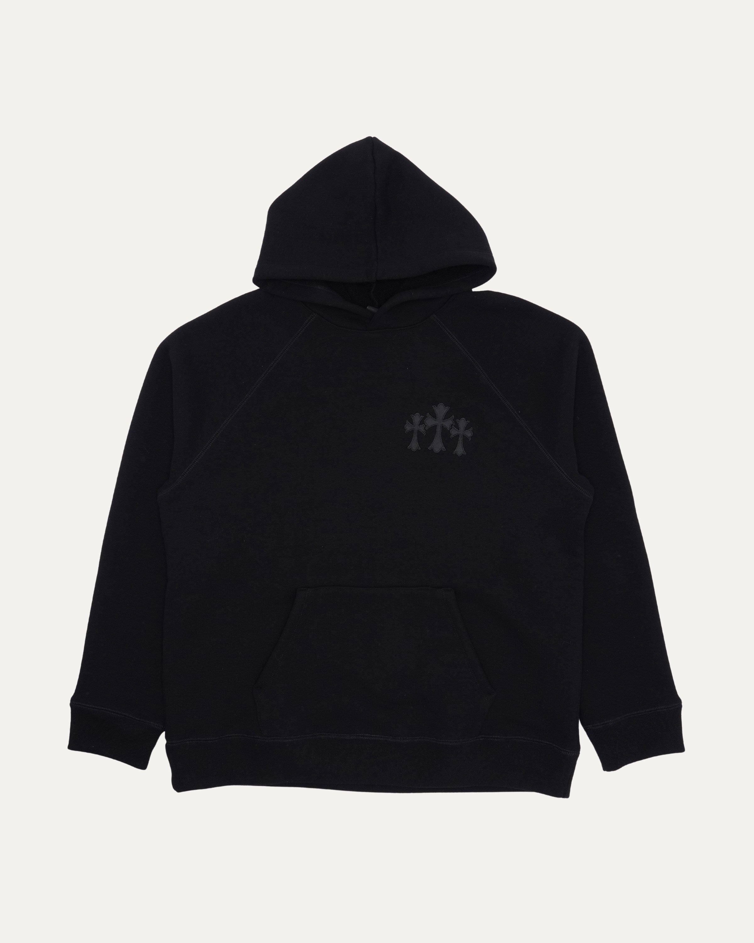 ■ Chrome Hearts ■ Chrome Hearts Vintage Embroidered Plus Cross Zip Up Hoodie