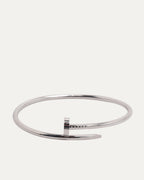 White Gold Nail Bracelet