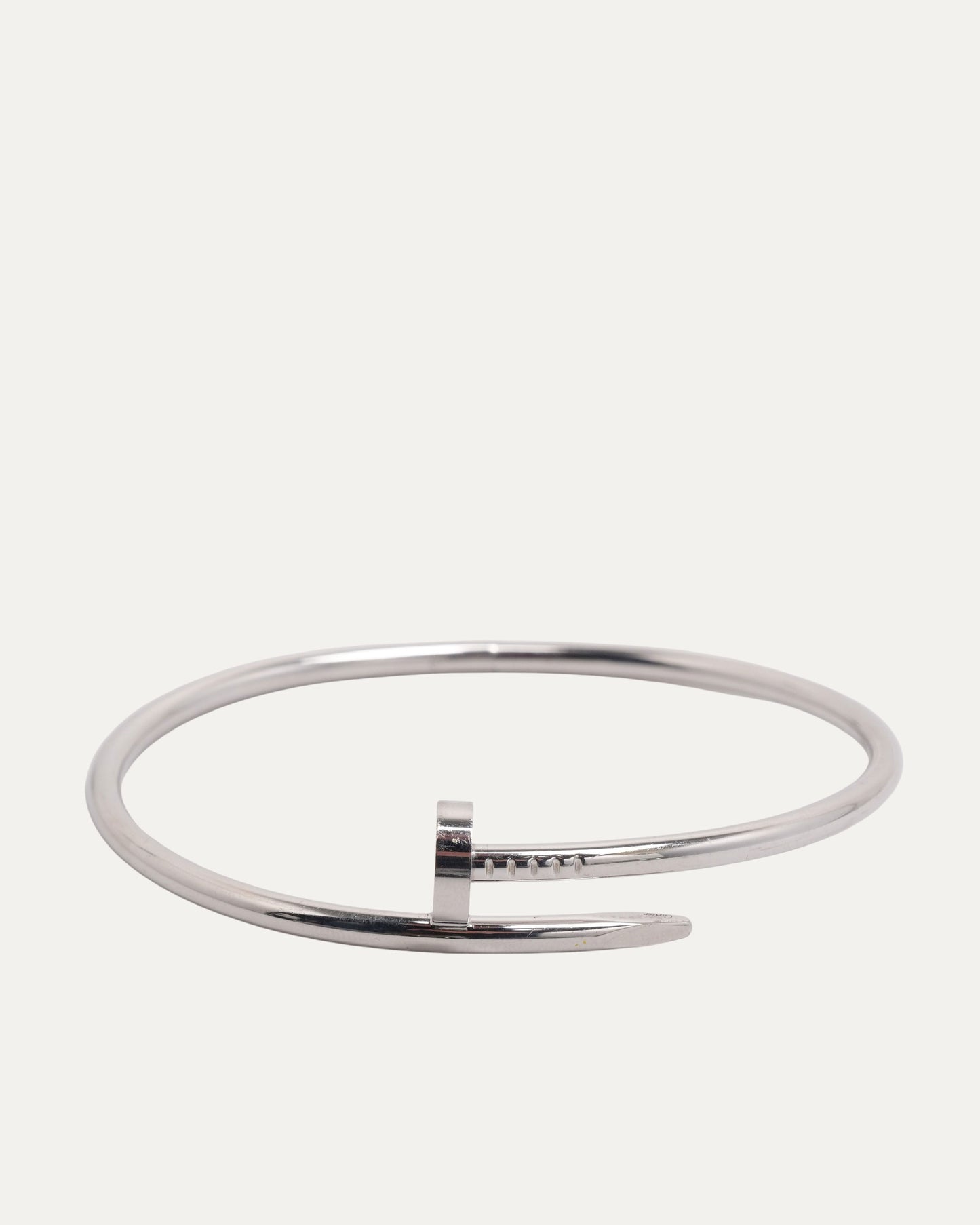 White Gold Nail Bracelet