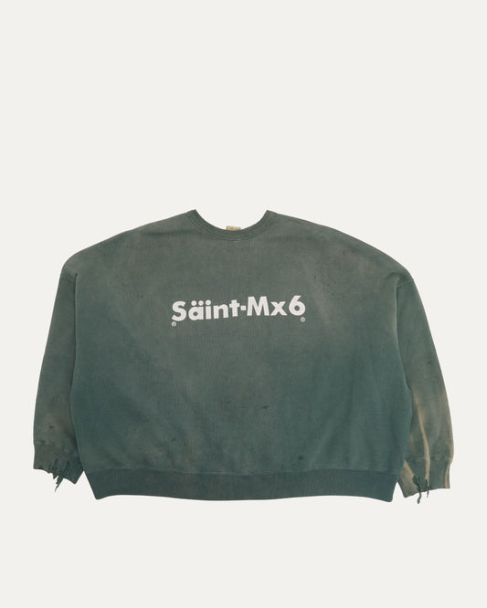 'Youth' Distressed Crewneck Sweatshirt