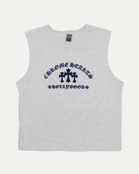 Chrome Hearts Scroll Logo Blind Spot Muscle Tank T-Shirt – Justin Reed