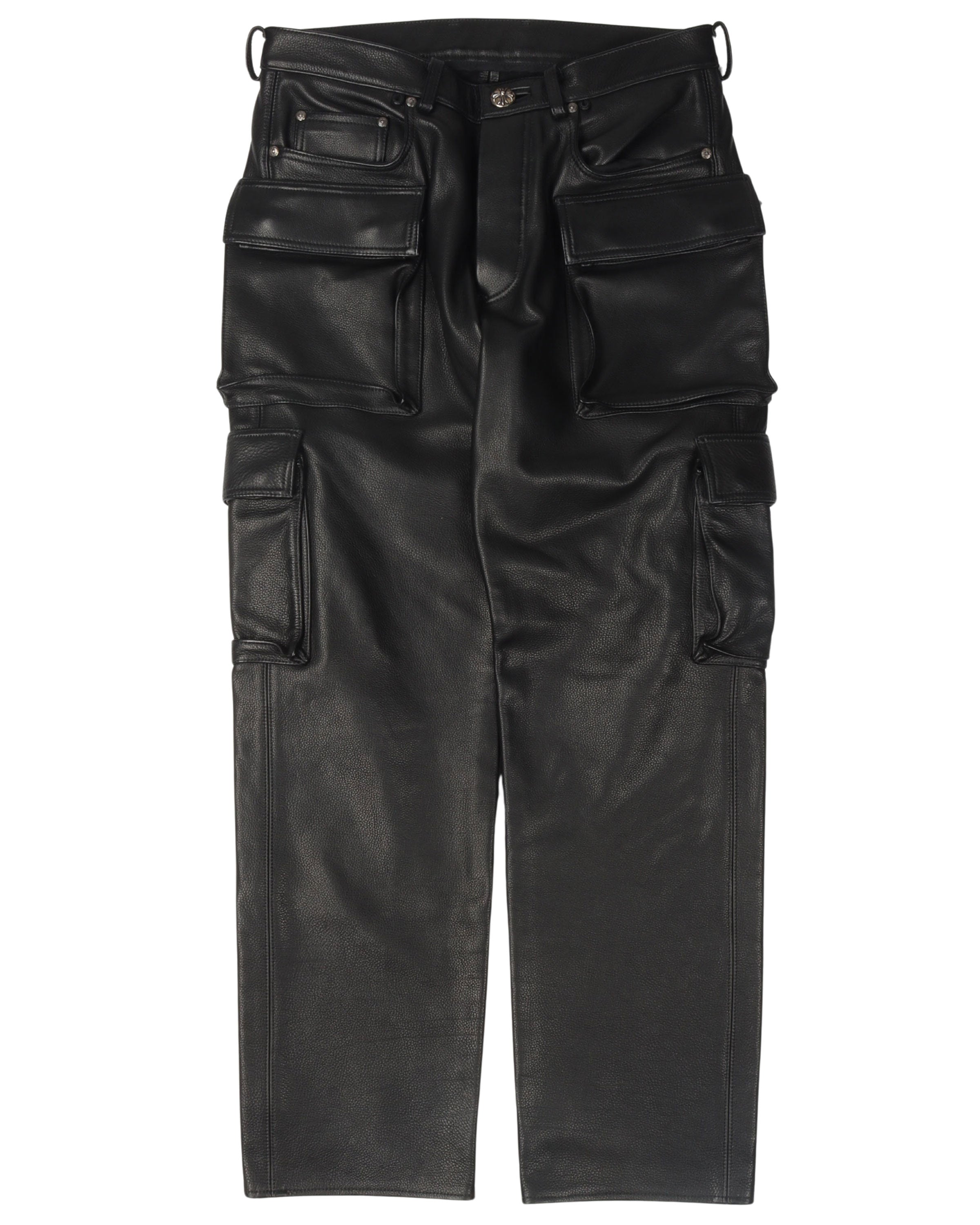 Leather 9 Pocket Cargo Pants