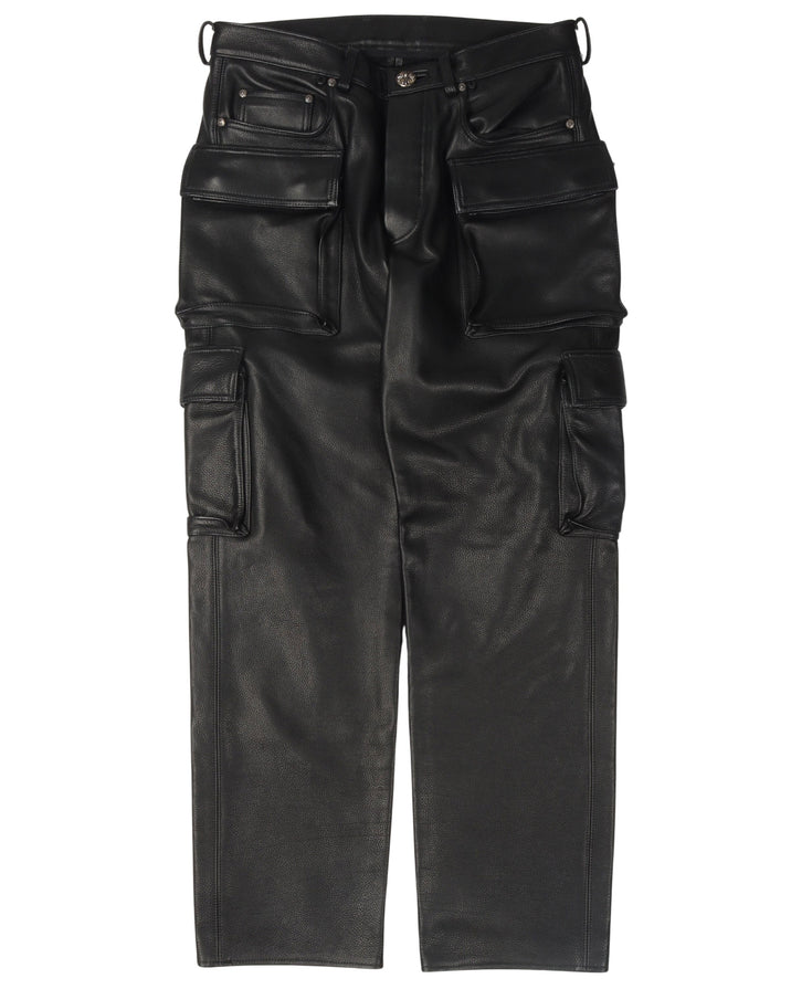 Leather 9 Pocket Cargo Pants