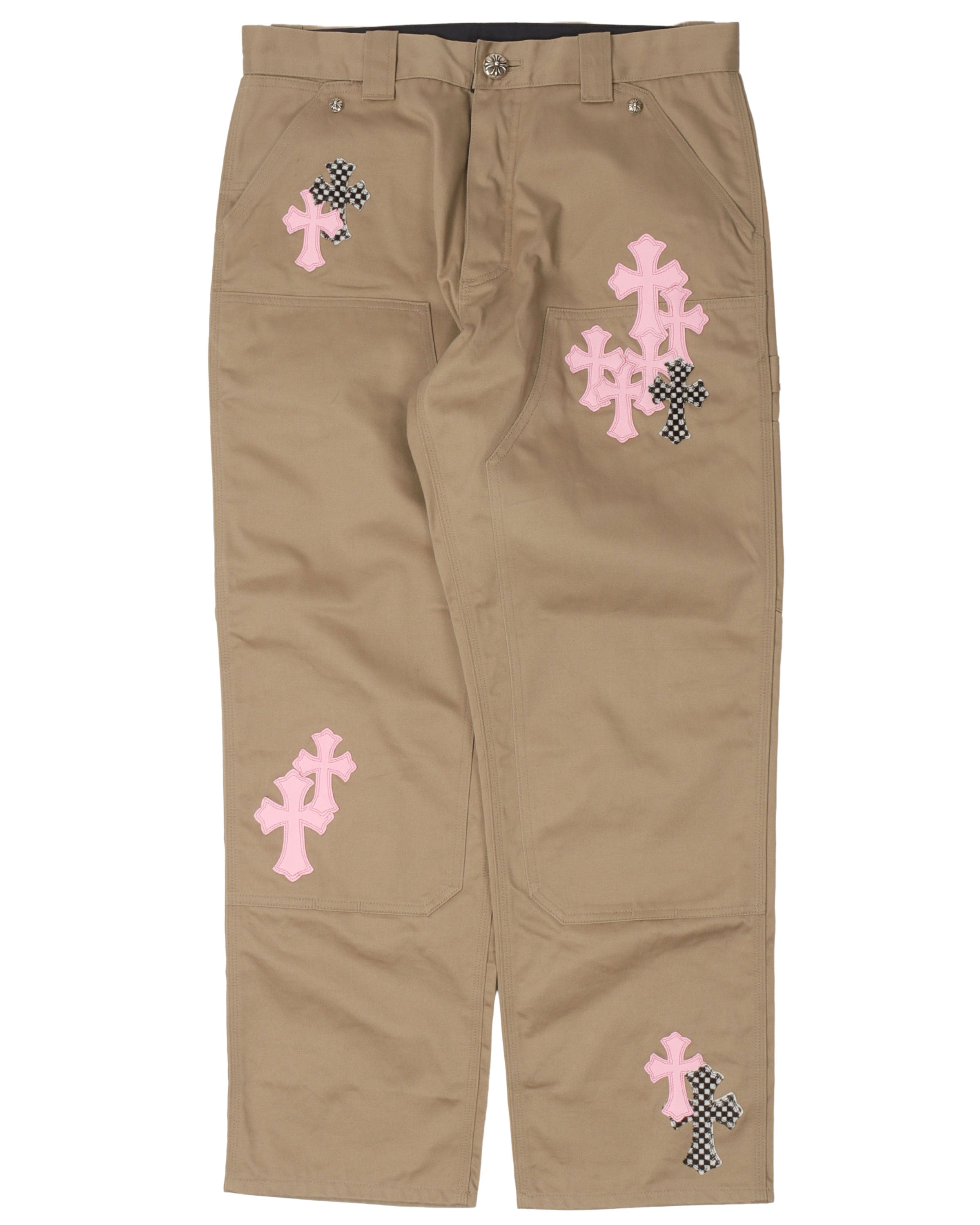 Chrome Hearts Cross Patch Double Knee Pants