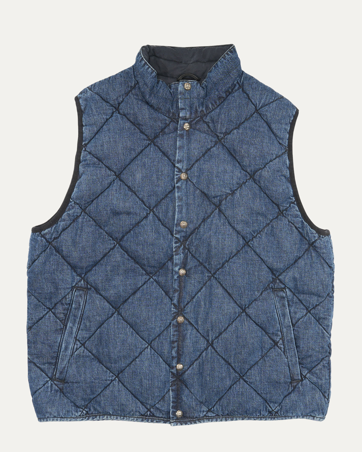 Teenage Kicks Quilted Denim Vest