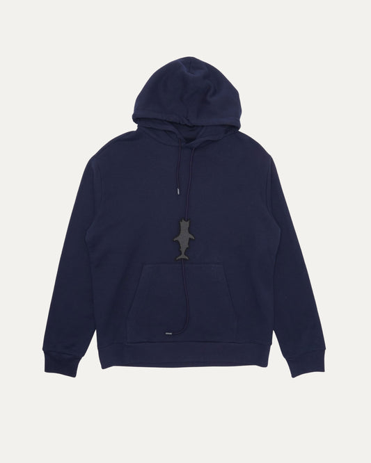 Beaded Shark Charm Hoodie