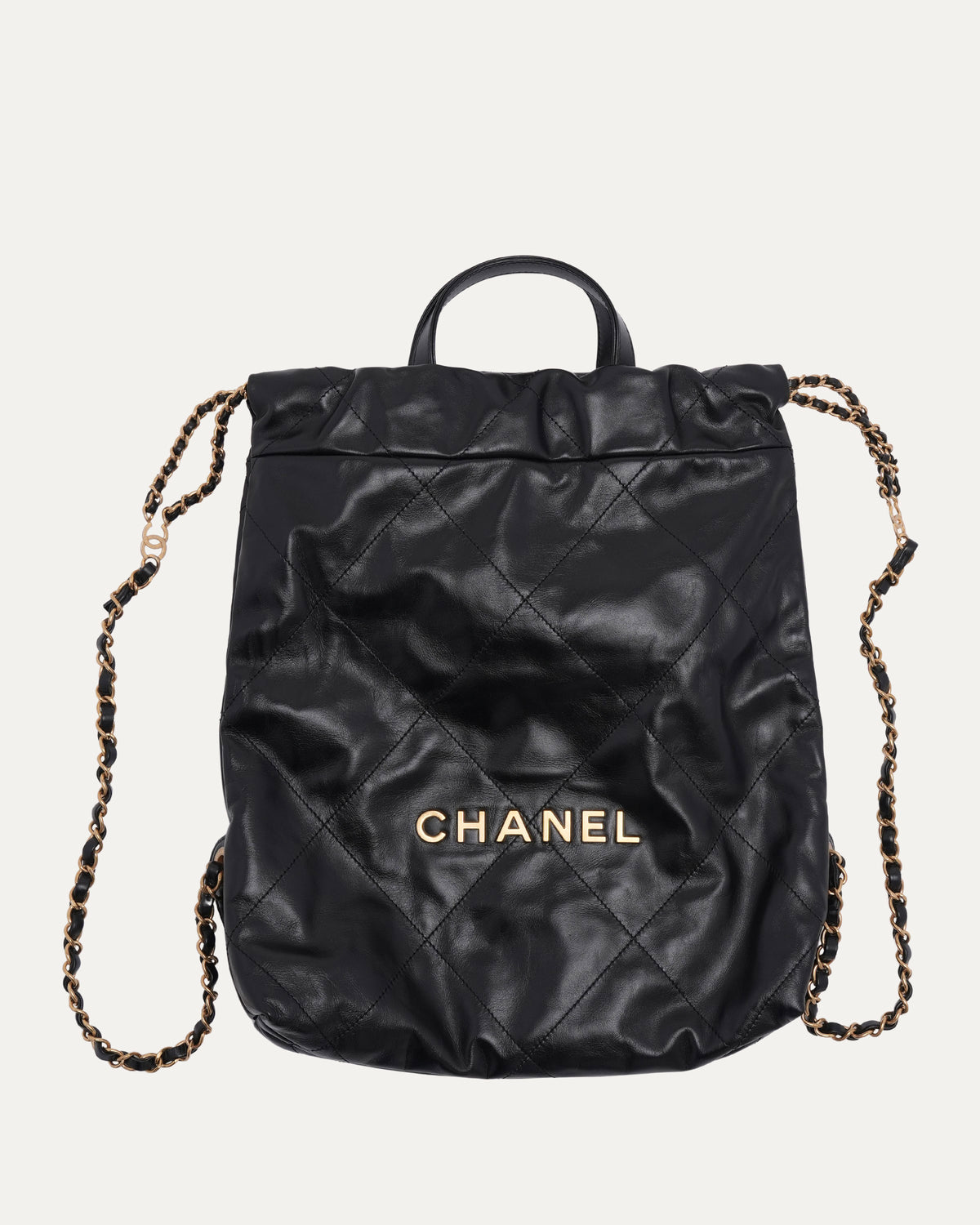 Quilted Drawstring Backpack