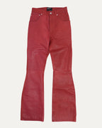 Leather Flare Pants