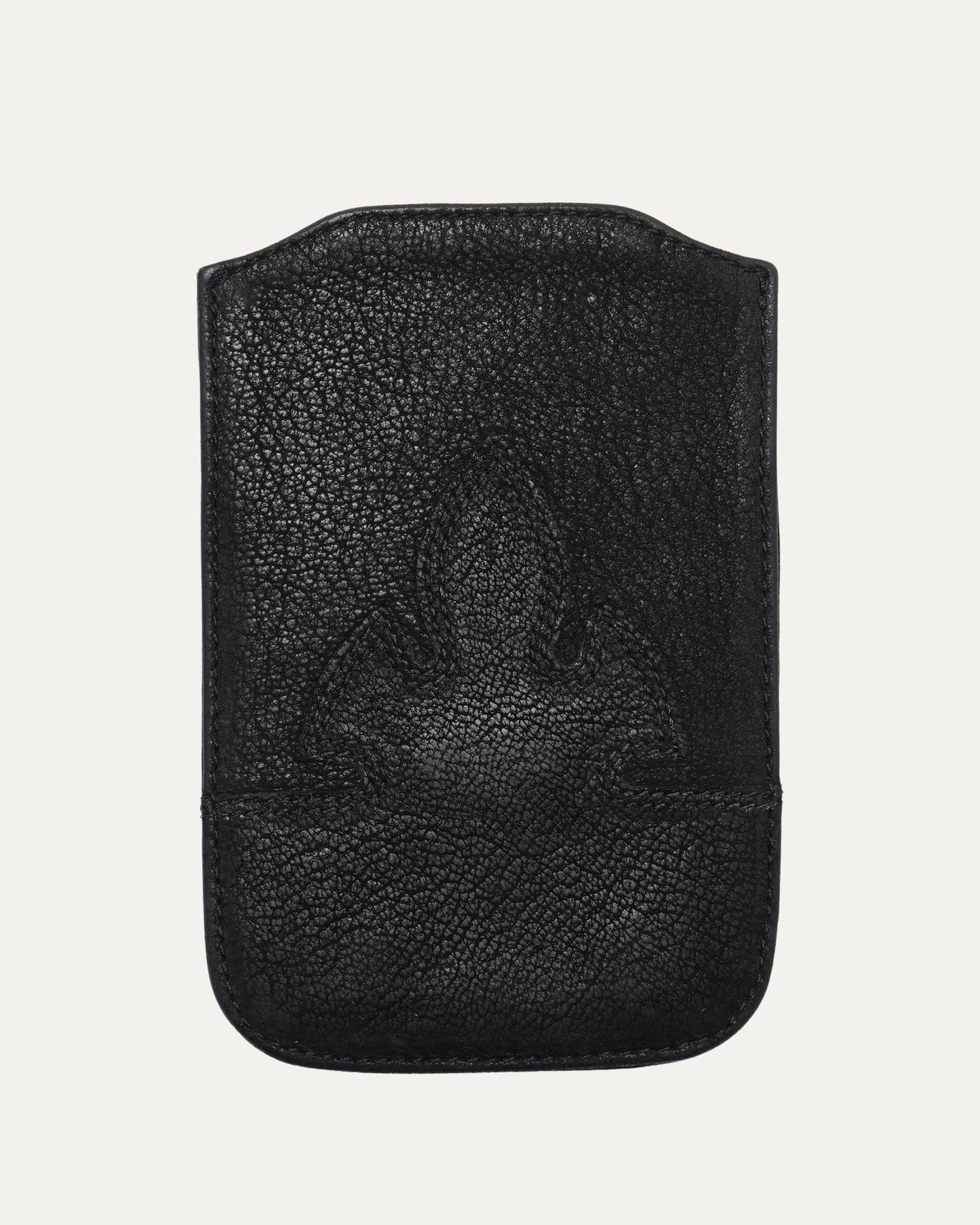 Leather Fleur Luggage Tag