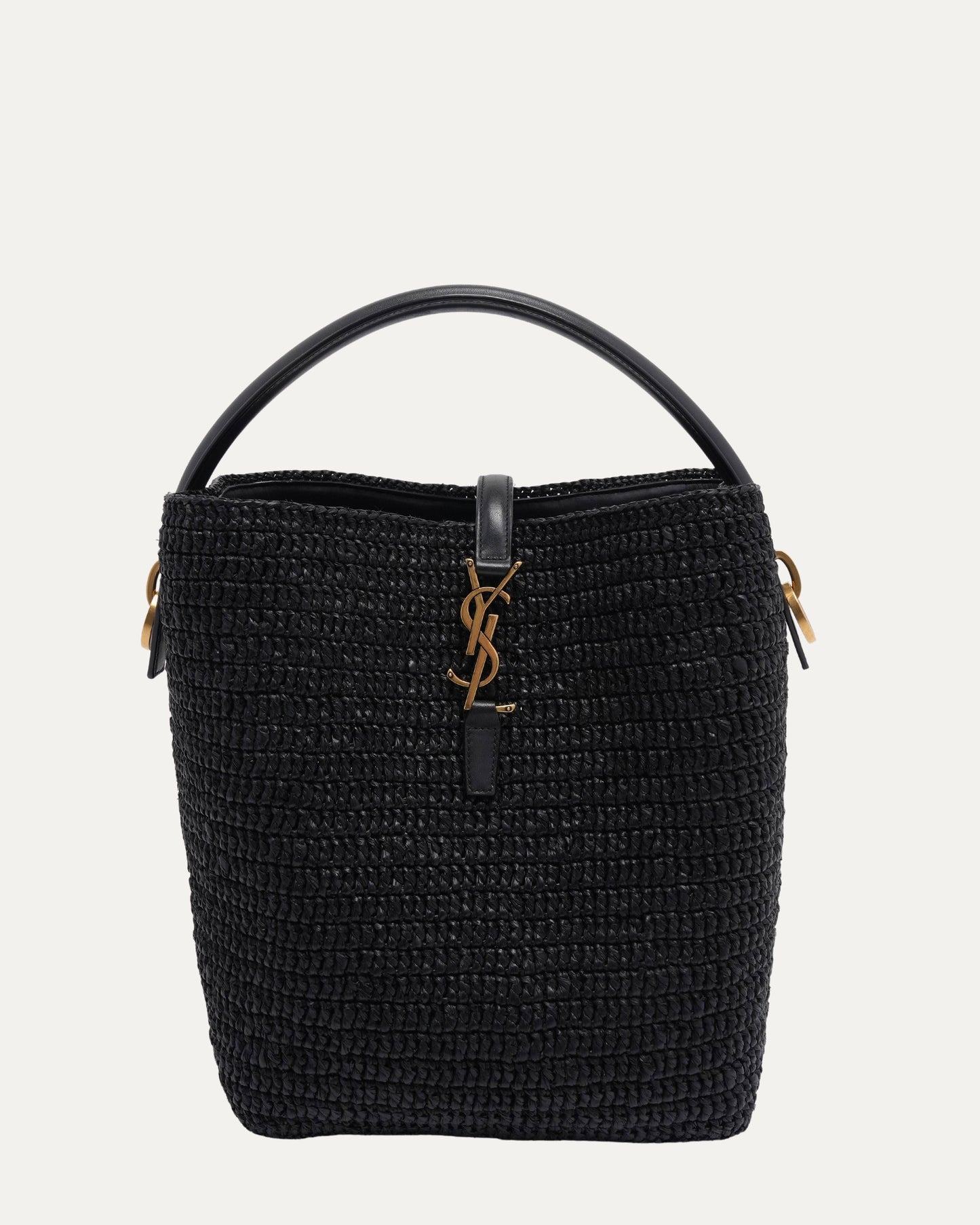 Woven Raffia Le 37 Bucket Bag