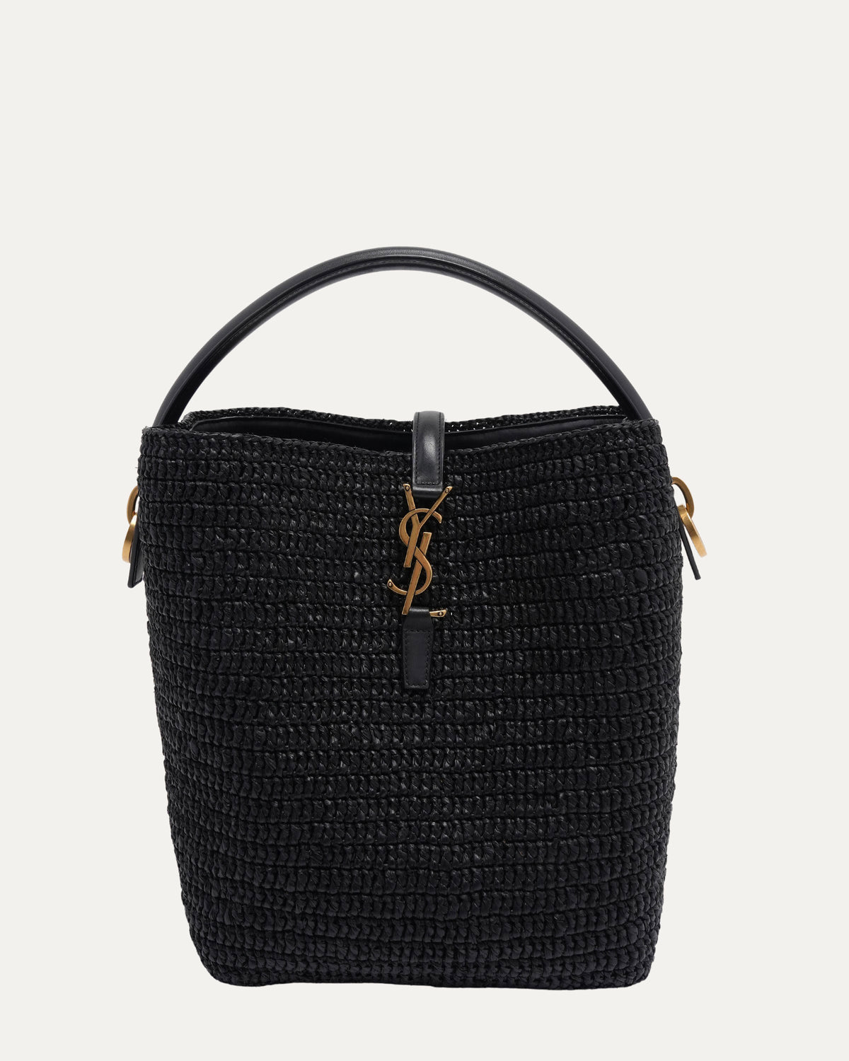 Woven Raffia Le 37 Bucket Bag