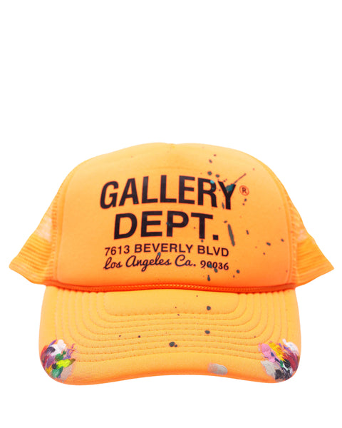 Gallery Dept. Dept store trucker hat Kelly Green/Orange