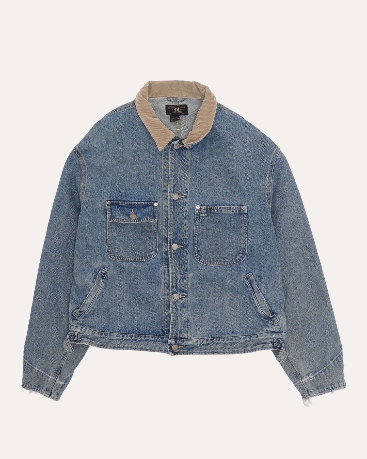 Corduroy Collar Denim Trucker Jacket