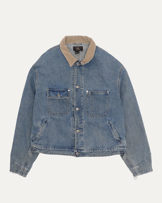 Corduroy Collar Denim Trucker Jacket