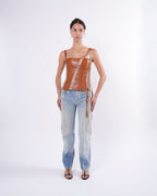 SS 2003 Tobacco Leather Corset