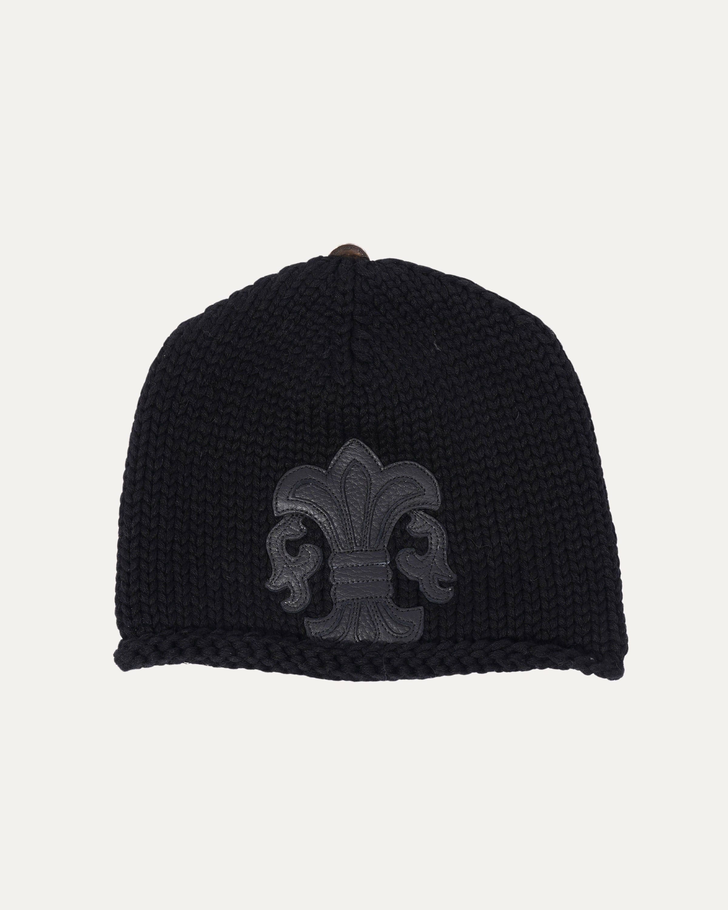 Fleur Patch Cashmere Beanie