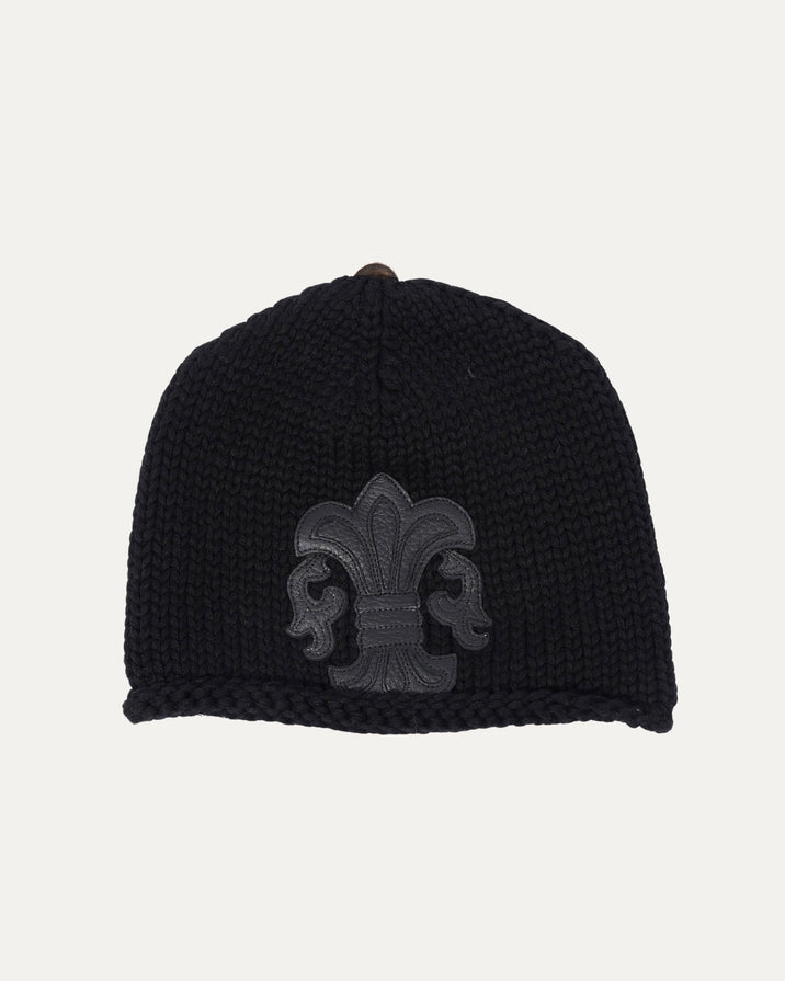 Fleur Patch Cashmere Beanie