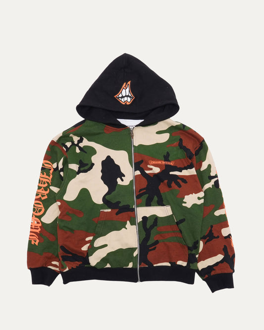 Matty Boy Caution Thermal Zip-Up Hoodie